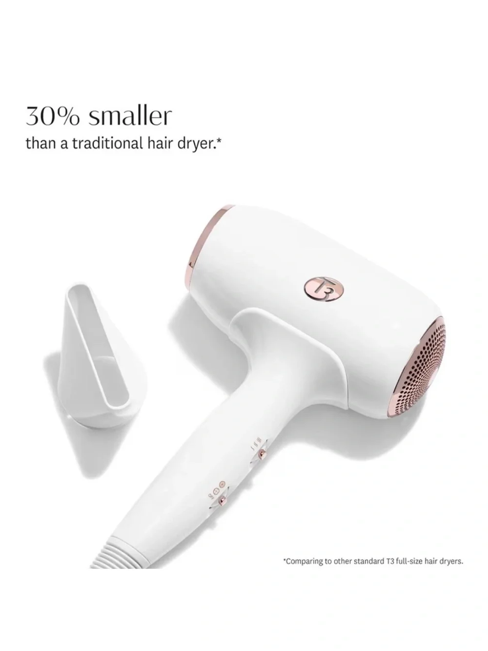 T3 Fit Compact Hair Dryer white NIB